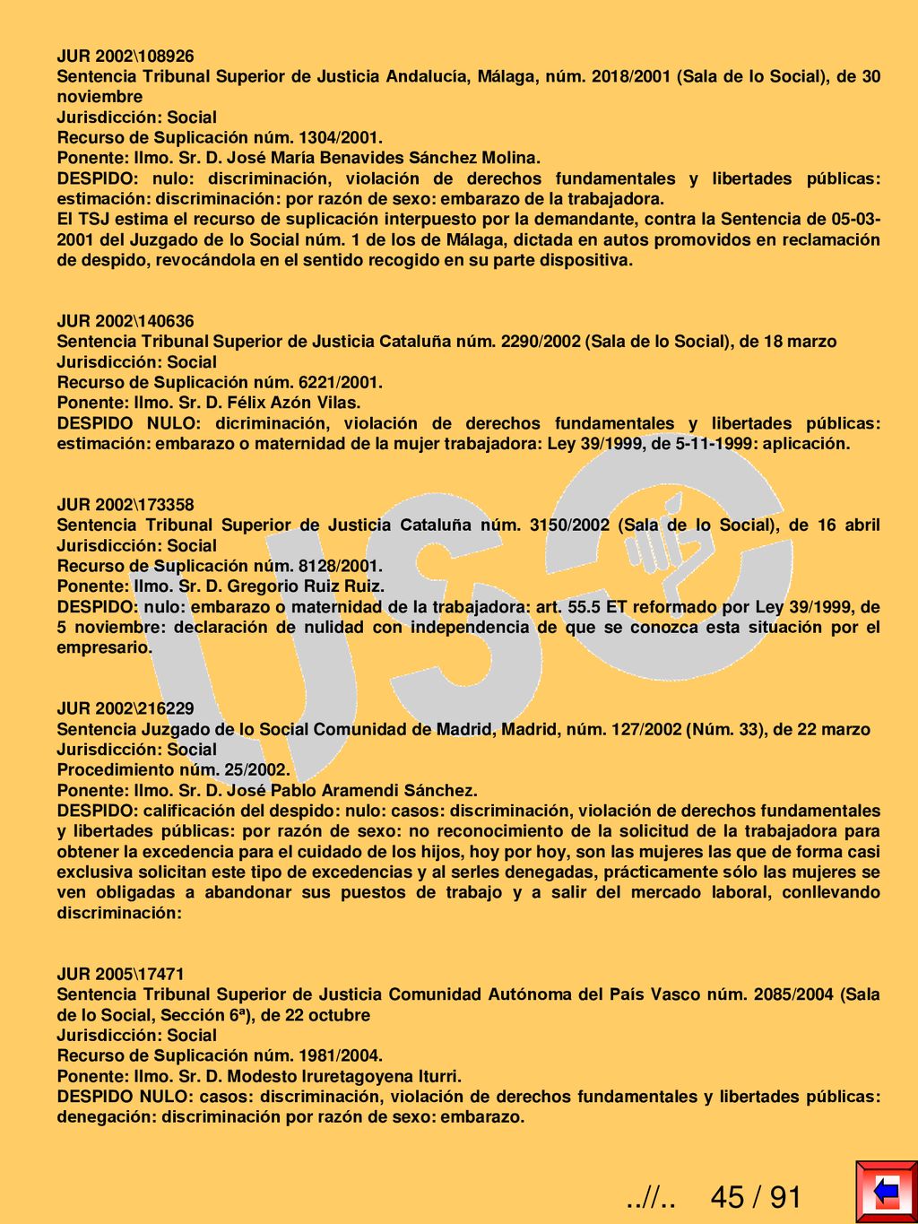 JUR 2002\ Sentencia Tribunal Superior de Justicia Andalucía, Málaga, núm. 2018/2001 (Sala de lo Social), de 30 noviembre.