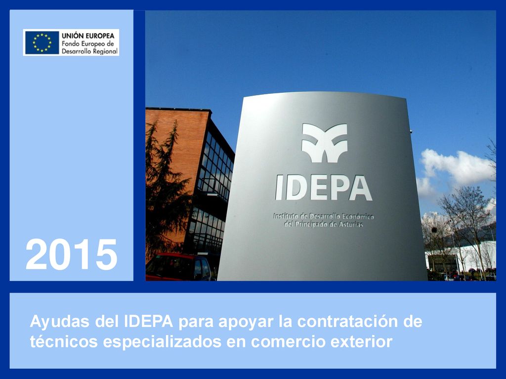 2015 Ayudas del IDEPA para apoyar la contratación de técnicos especializados en comercio exterior