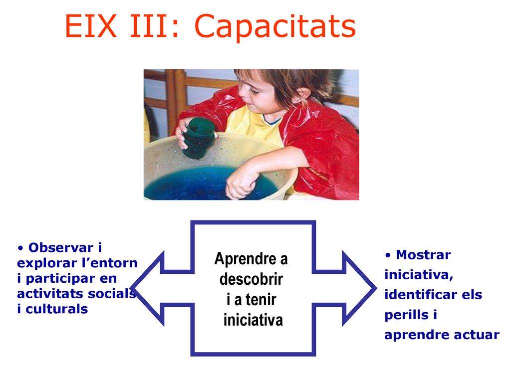 EIX III: Capacitats Aprendre a descobrir i a tenir iniciativa