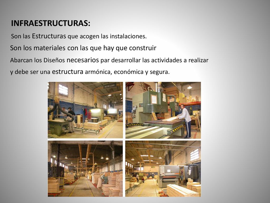 INFRAESTRUCTURAS: Son los materiales con las que hay que construir