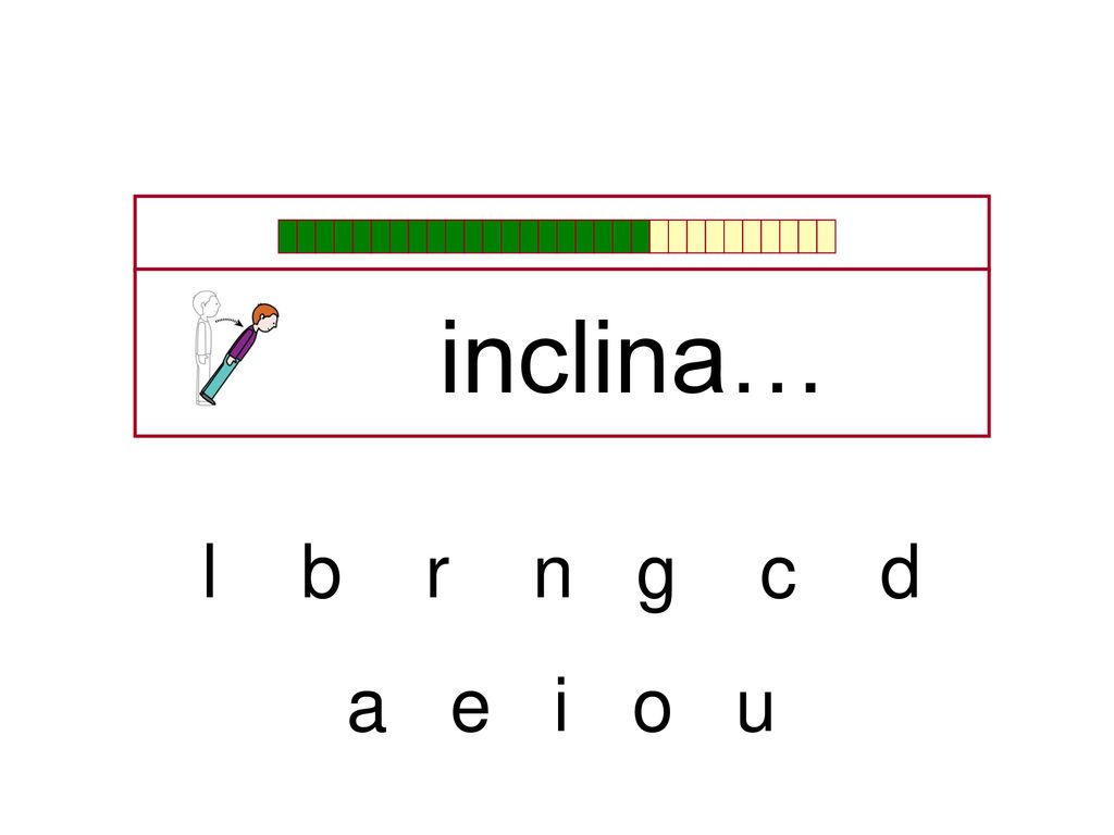 inclina… l b r n g c d a e i o u