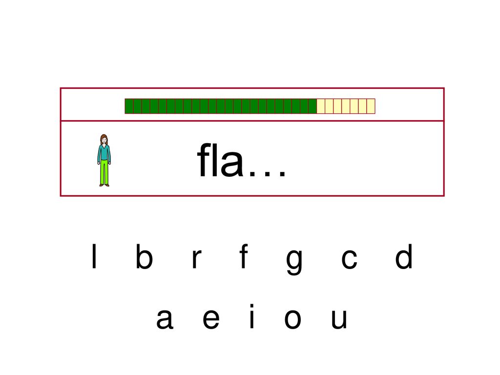 fla… l b r f g c d a e i o u