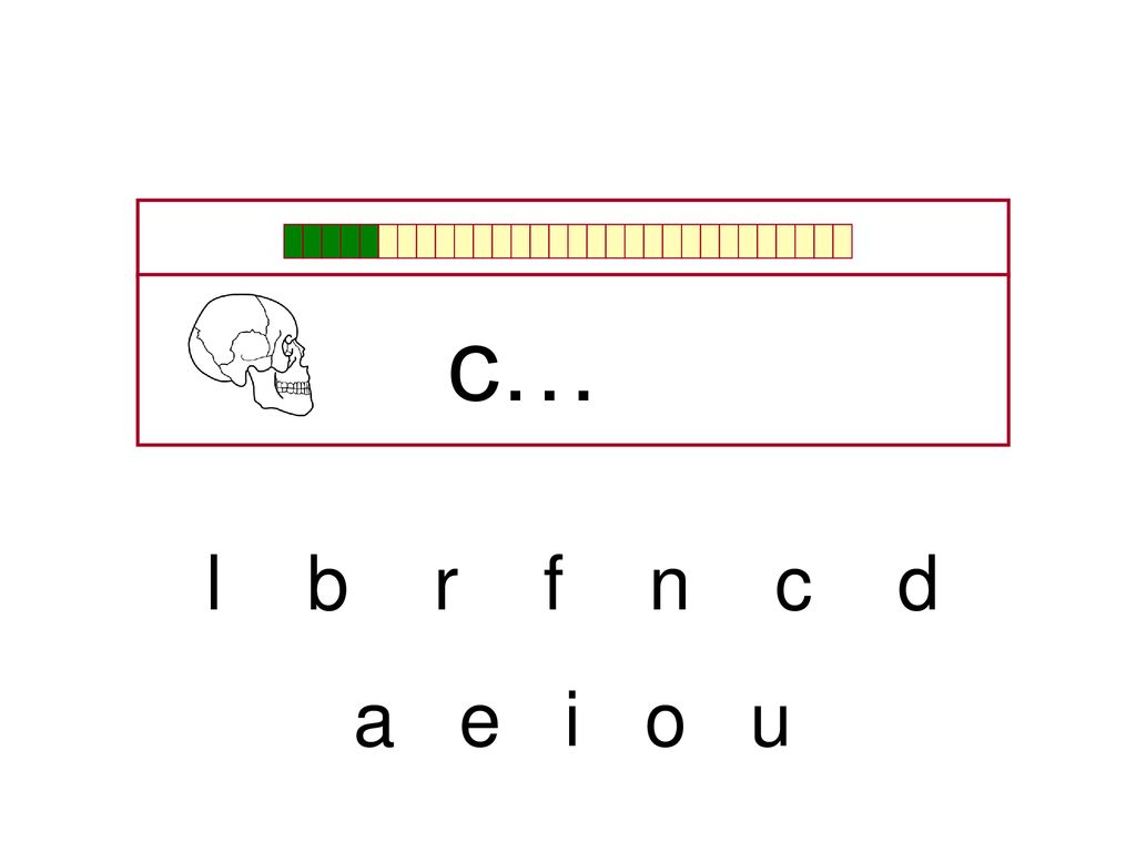 c… l b r f n c d a e i o u