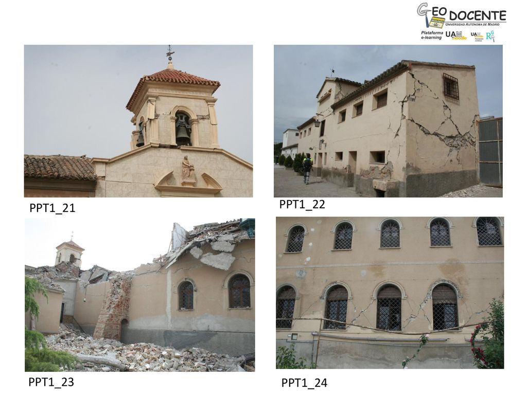 PPT1_22 PPT1_21. Terremoto de Lorca del 11 de mayo de Daños en el patrimonio histórico. Diversos daños en el Convento de las Clarisas.