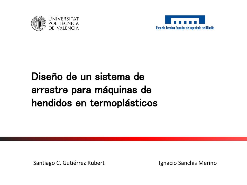 Diseño de un sistema de arrastre para máquinas de hendidos en termoplásticos