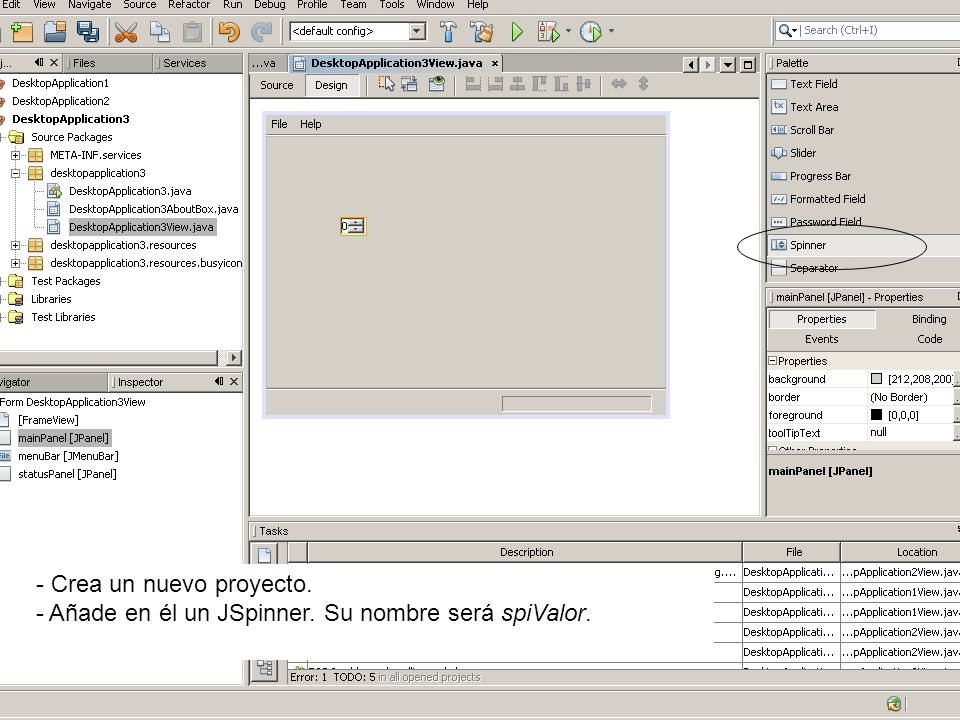 - Crea un nuevo proyecto.