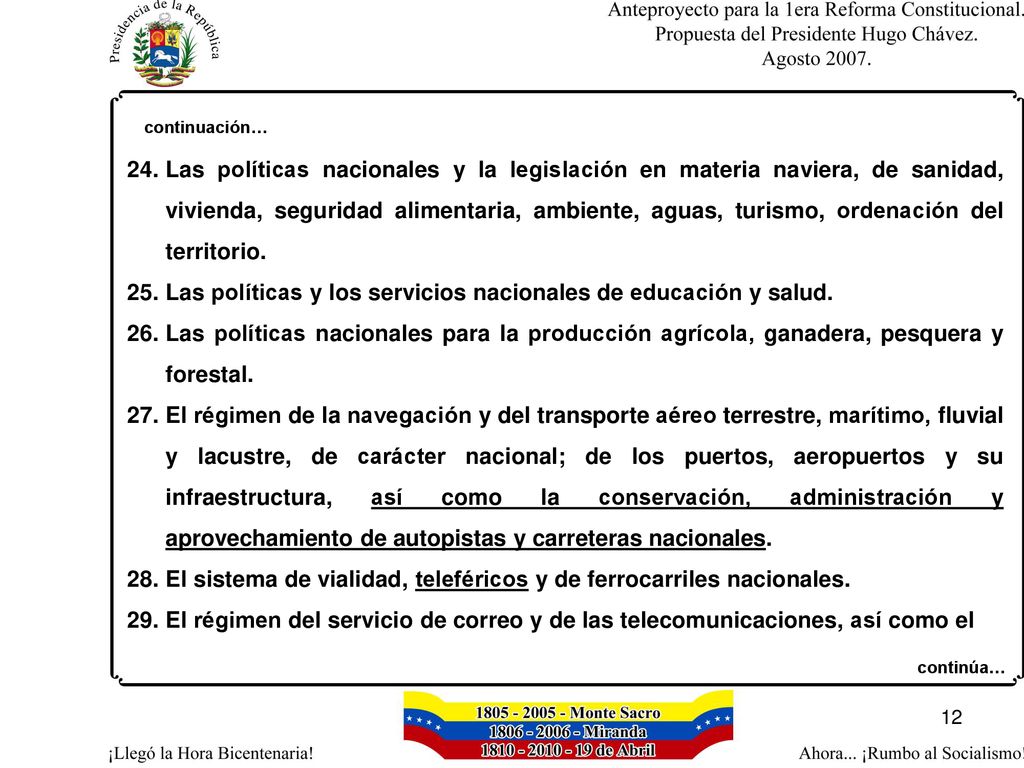 Las políticas y los servicios nacionales de educación y salud.