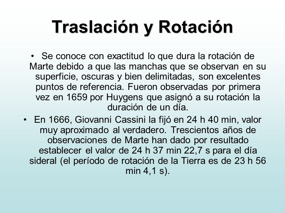 Traslación y Rotación