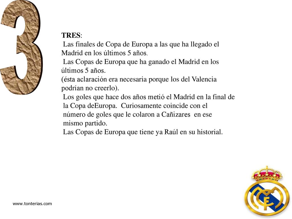 3 TRES: Las finales de Copa de Europa a las que ha llegado el