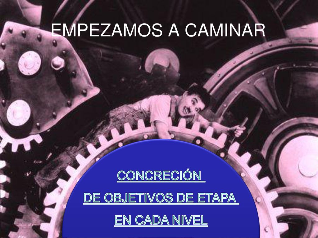 EMPEZAMOS A CAMINAR CONCRECIÓN DE OBJETIVOS DE ETAPA EN CADA NIVEL