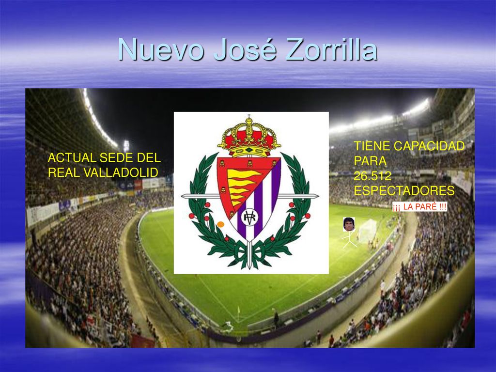 Nuevo José Zorrilla TIENE CAPACIDAD PARA ACTUAL SEDE DEL
