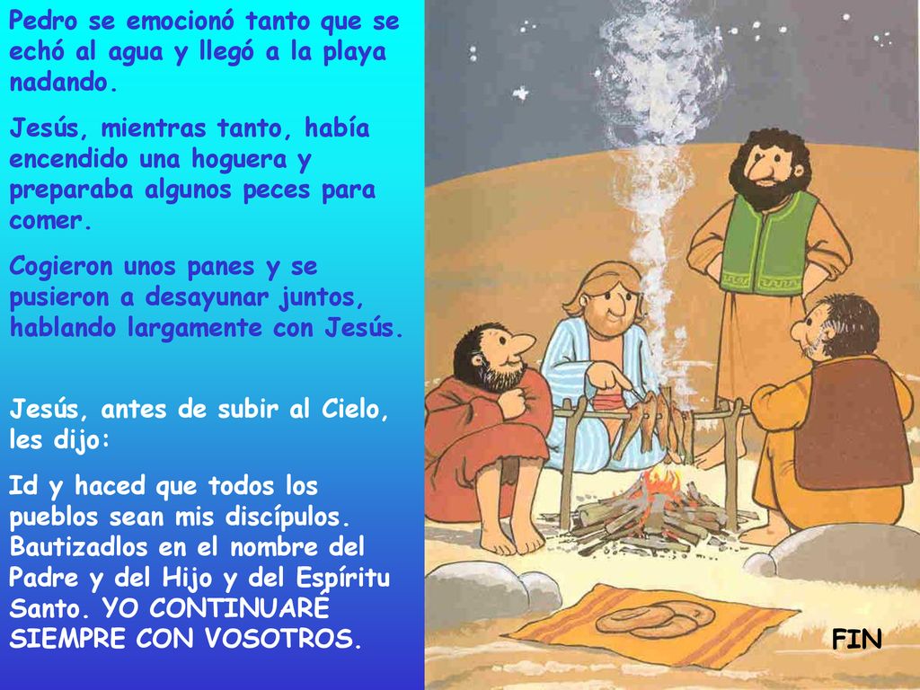 Pedro se emocionó tanto que se echó al agua y llegó a la playa nadando.
