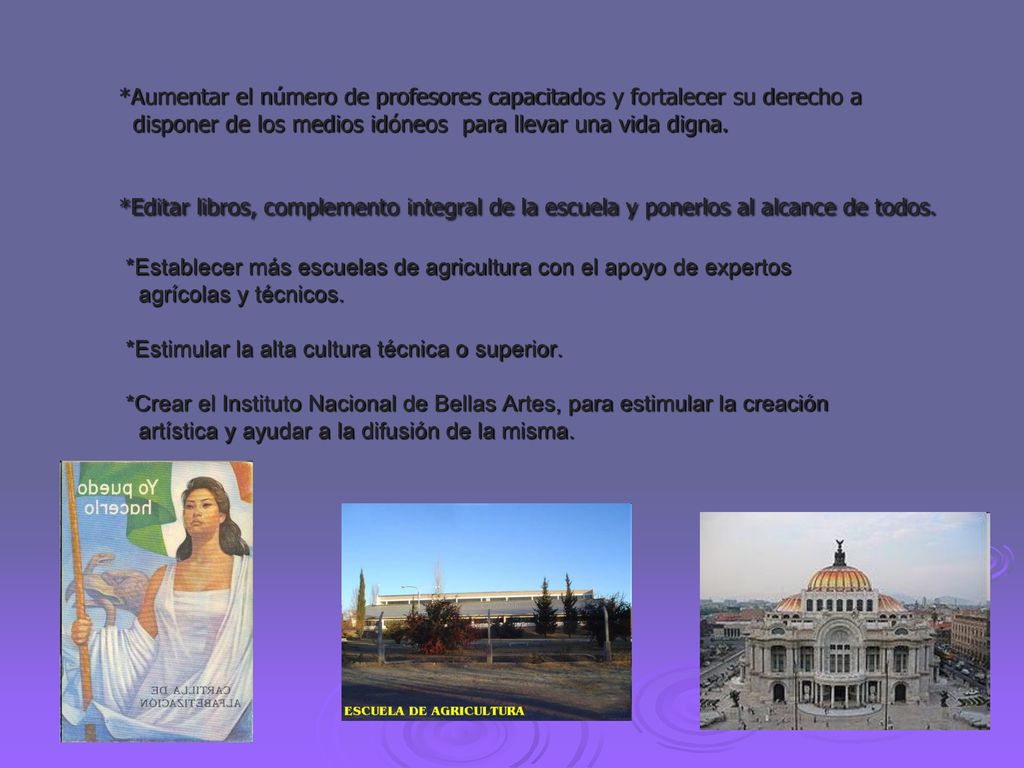 *Aumentar el número de profesores capacitados y fortalecer su derecho a
