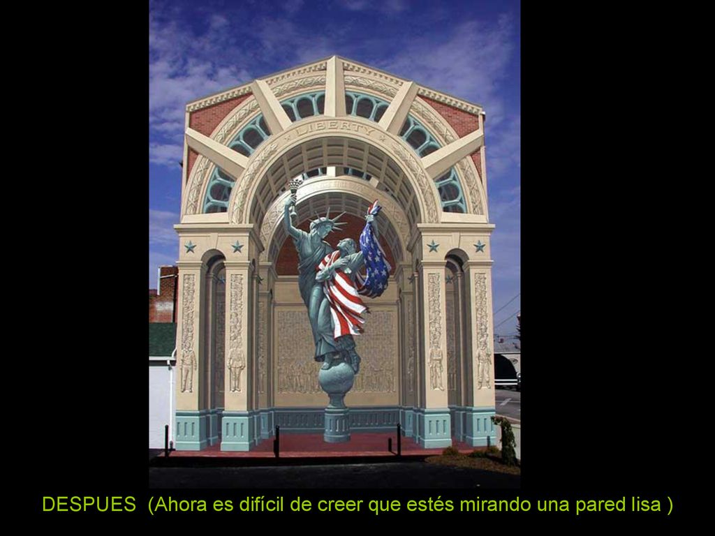 DESPUES (Ahora es difícil de creer que estés mirando una pared lisa )