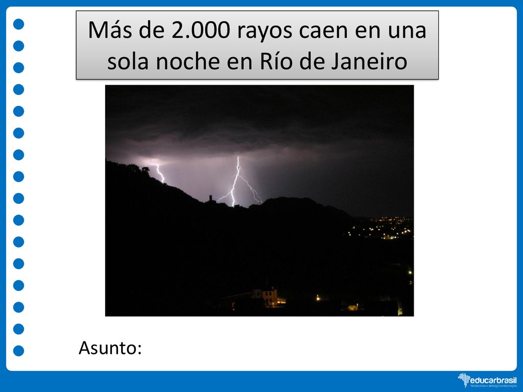 Más de rayos caen en una sola noche en Río de Janeiro