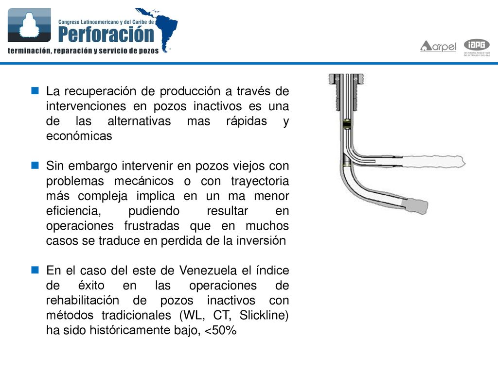La recuperación de producción a través de intervenciones en pozos inactivos es una de las alternativas mas rápidas y económicas