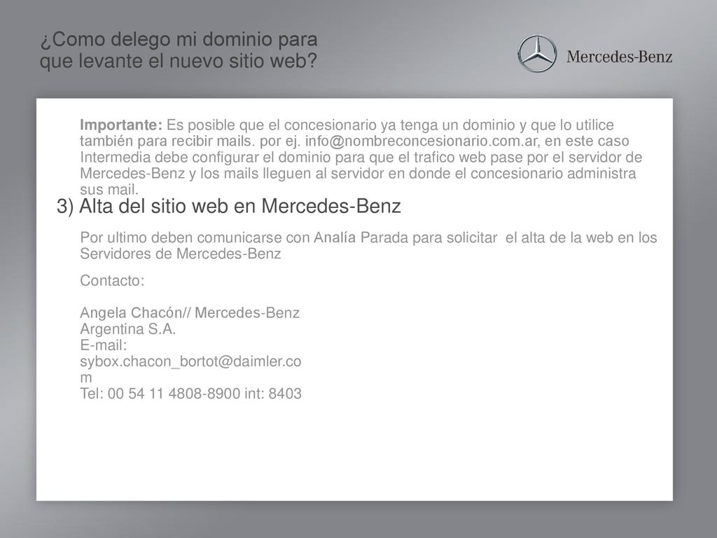 ¿Como delego mi dominio para que levante el nuevo sitio web