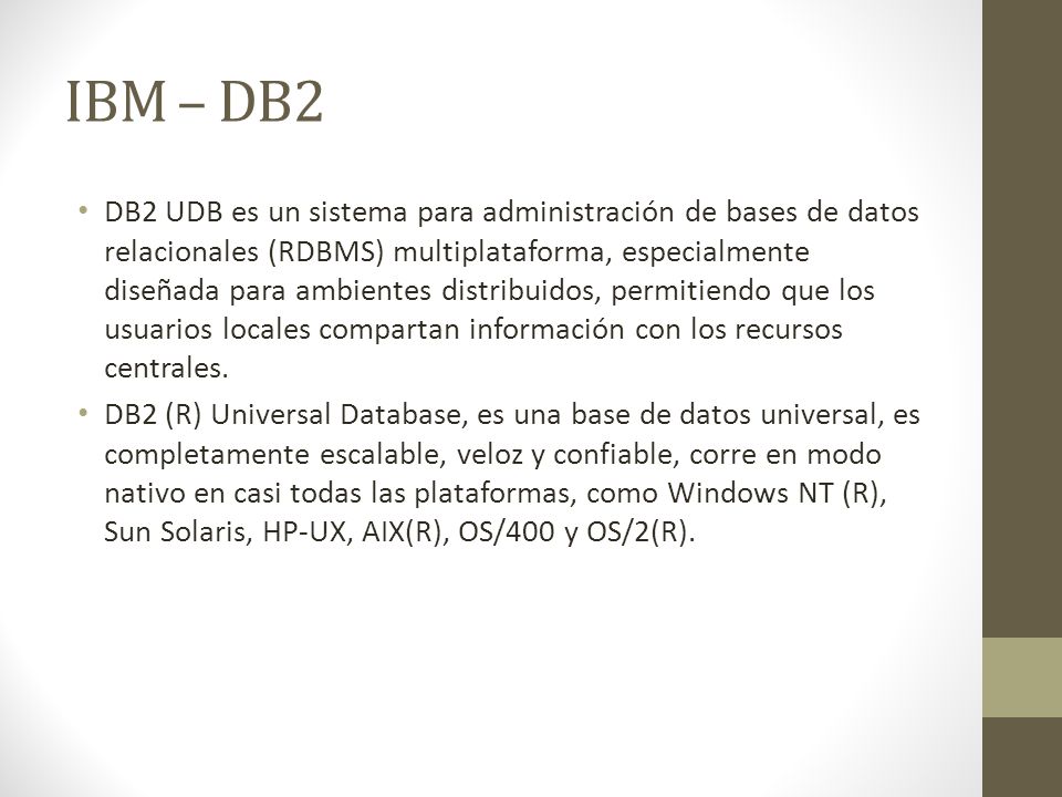 IBM – DB2