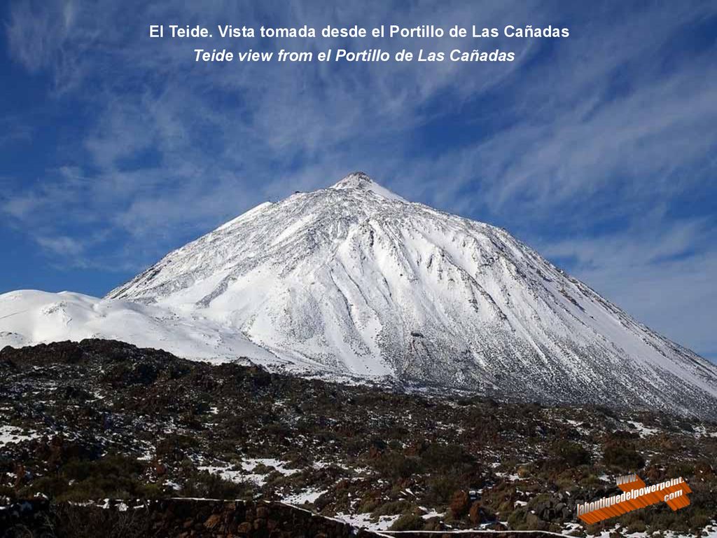El Teide. Vista tomada desde el Portillo de Las Cañadas