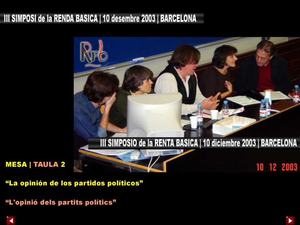 MESA | TAULA 2 La opinión de los partidos políticos L opinió dels partits polítics