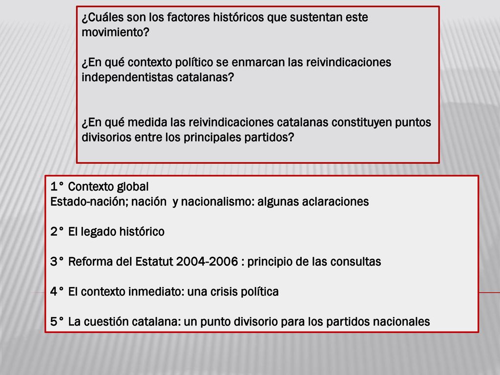 ¿Cuáles son los factores históricos que sustentan este movimiento