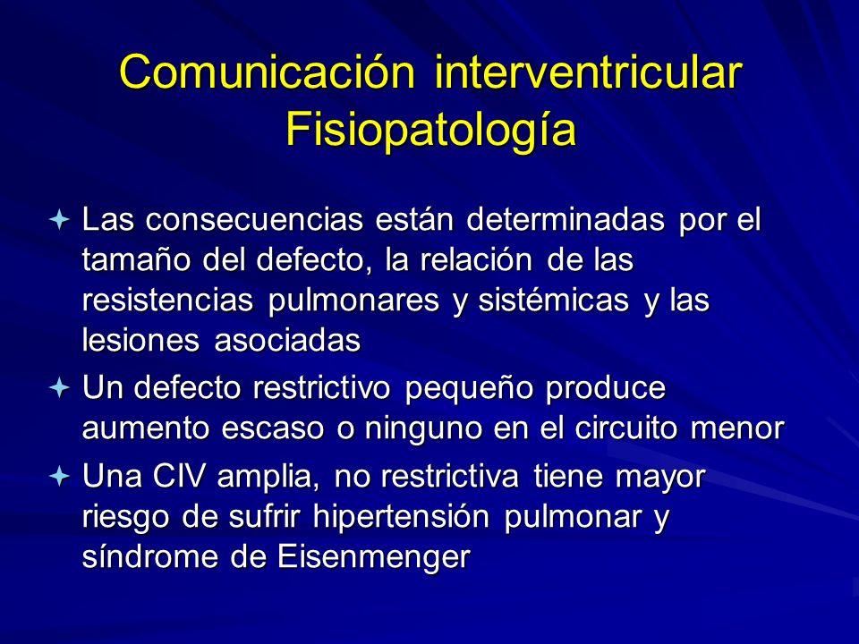 Comunicación interventricular Fisiopatología