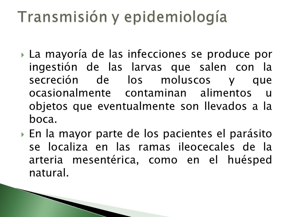 Transmisión y epidemiología