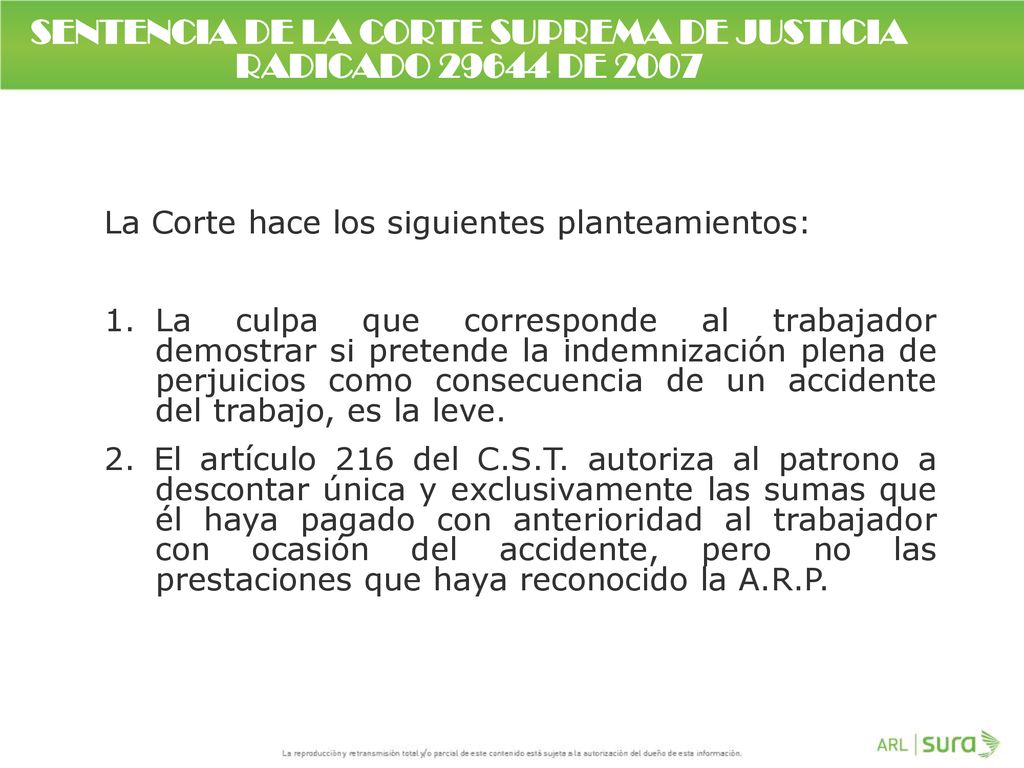 SENTENCIA DE LA CORTE SUPREMA DE JUSTICIA RADICADO DE 2007