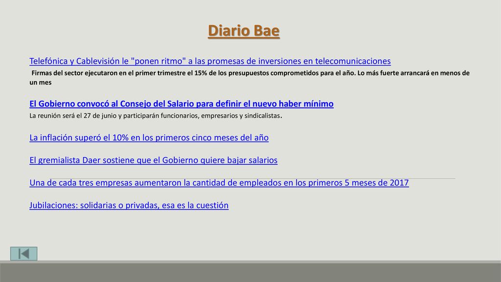 Diario Bae Telefónica y Cablevisión le ponen ritmo a las promesas de inversiones en telecomunicaciones.