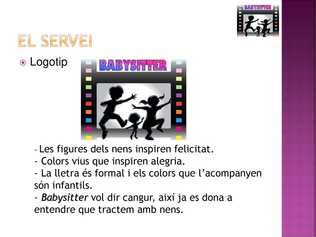 EL SERVEI Logotip Colors vius que inspiren alegria.