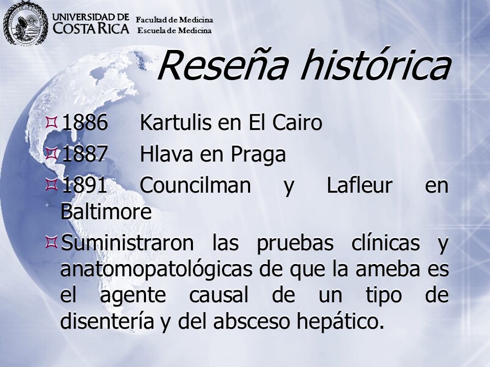 Reseña histórica 1886 Kartulis en El Cairo 1887 Hlava en Praga