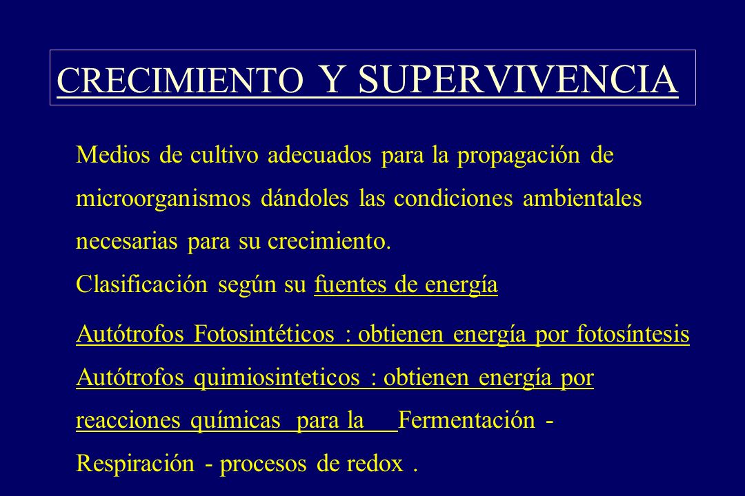 CRECIMIENTO Y SUPERVIVENCIA