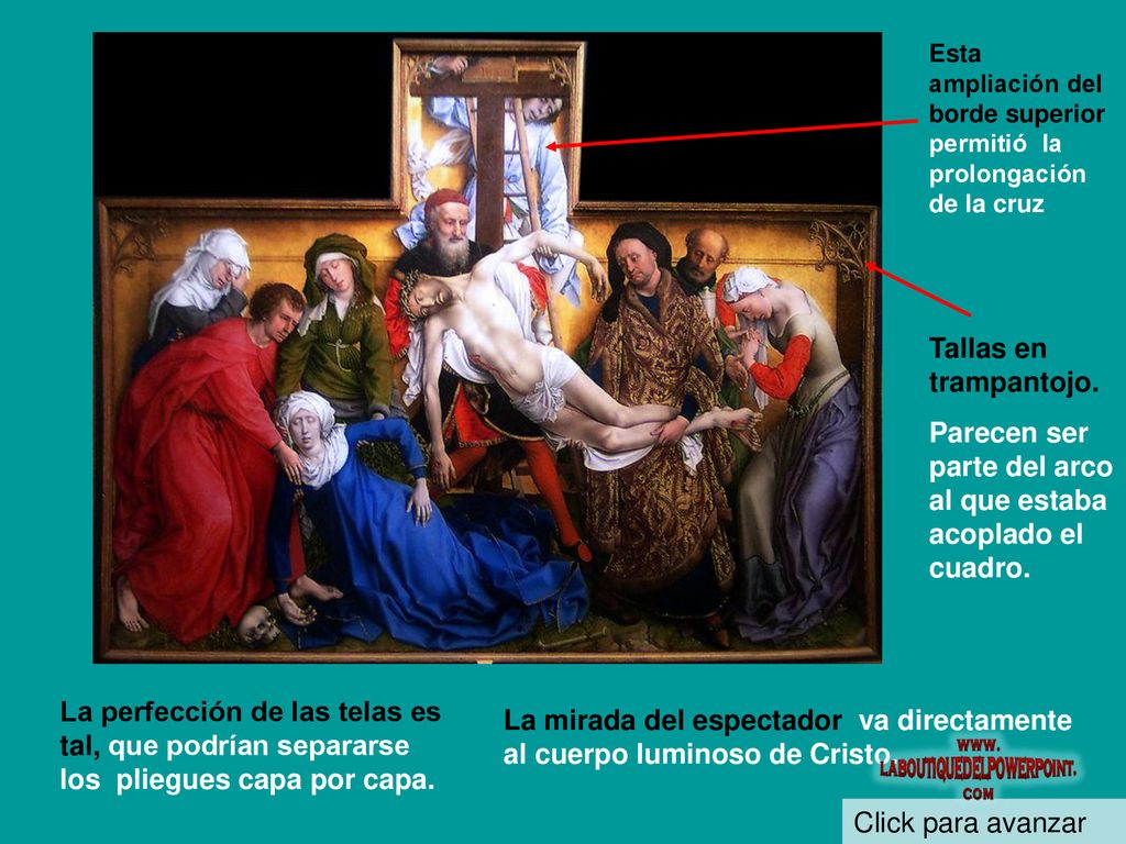 Parecen ser parte del arco al que estaba acoplado el cuadro.
