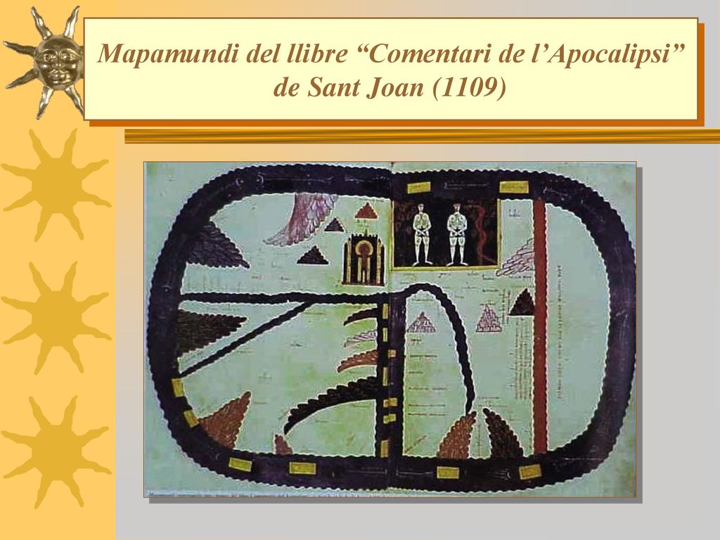 Mapamundi del llibre Comentari de l’Apocalipsi de Sant Joan (1109)