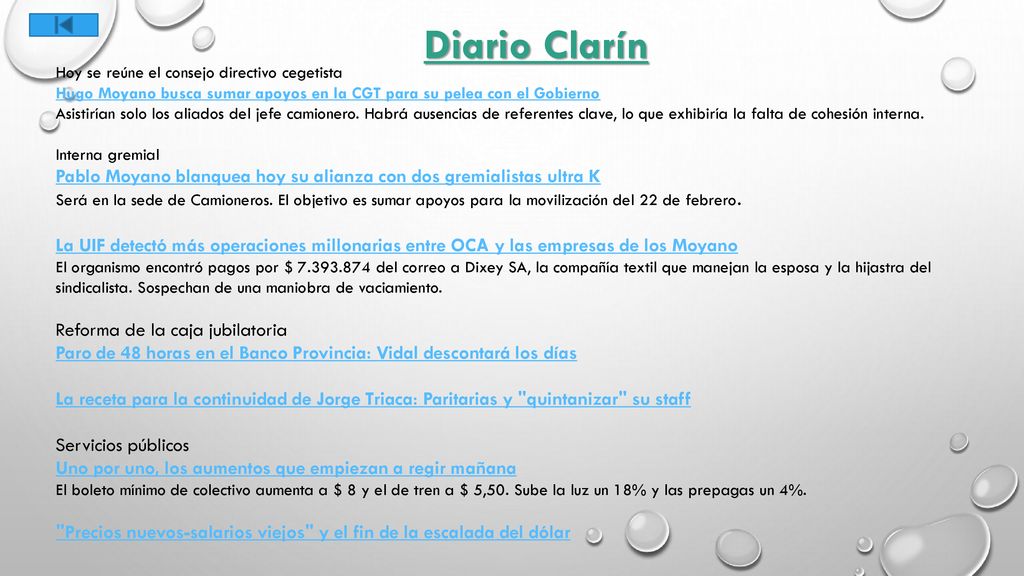 Diario Clarín Hoy se reúne el consejo directivo cegetista. Hugo Moyano busca sumar apoyos en la CGT para su pelea con el Gobierno.