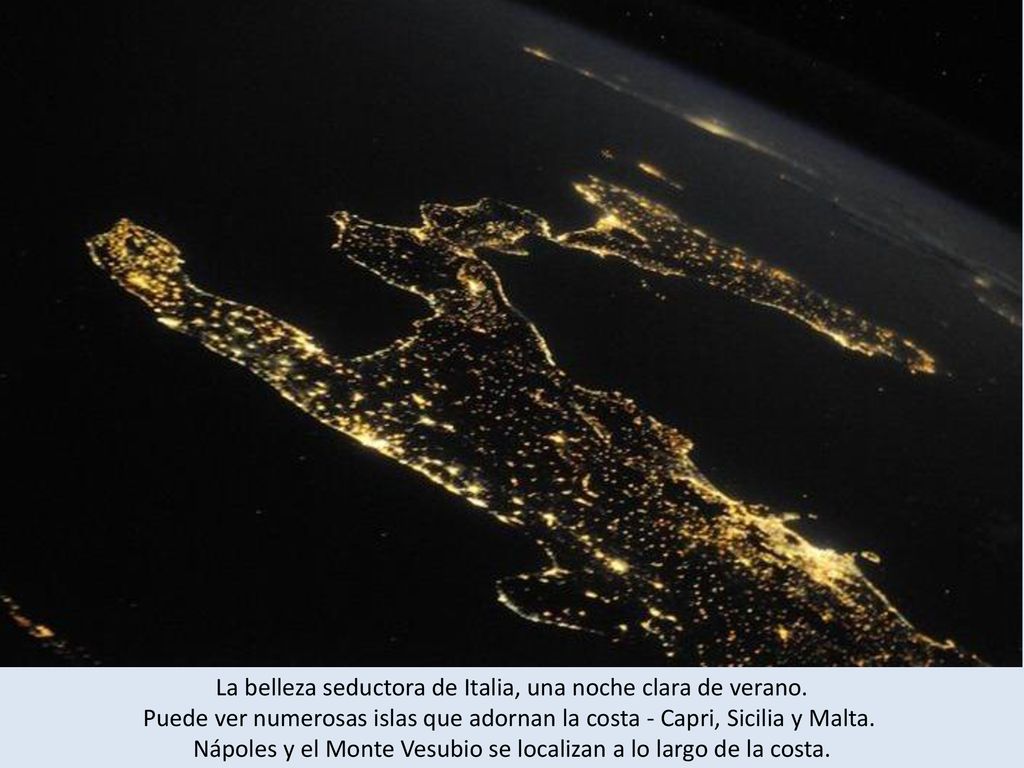 La belleza seductora de Italia, una noche clara de verano
