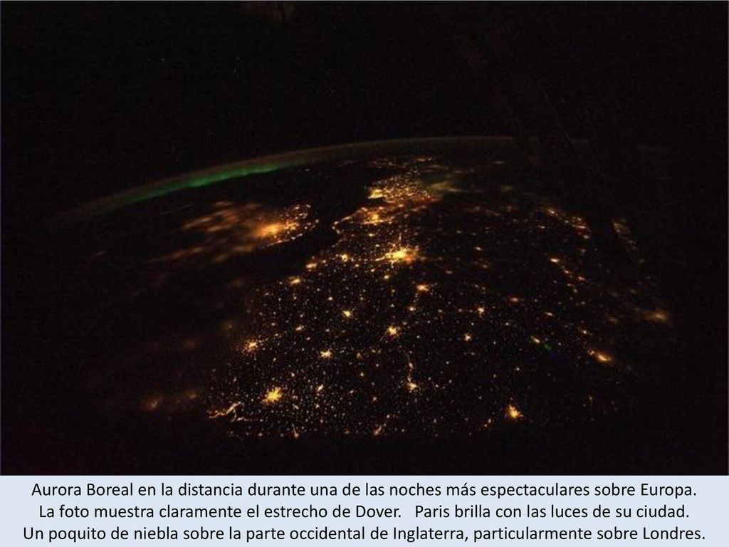Aurora Boreal en la distancia durante una de las noches más espectaculares sobre Europa.