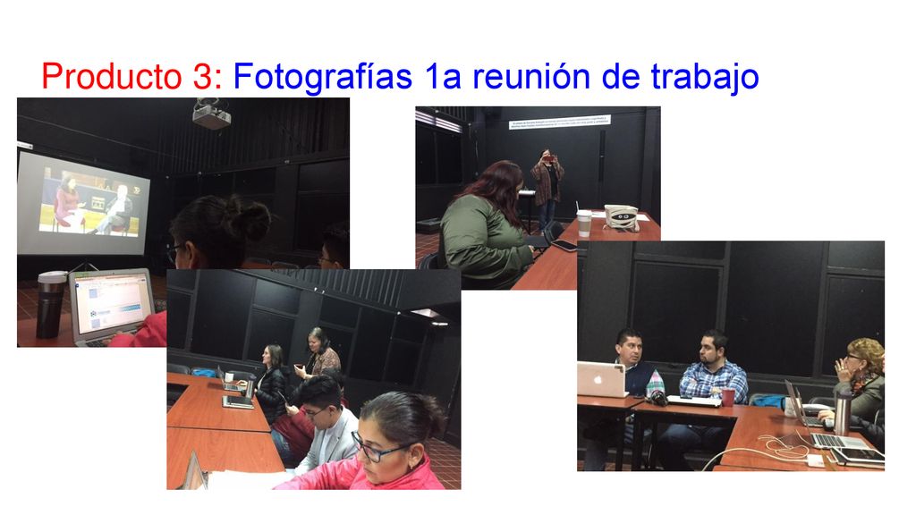 Producto 3: Fotografías 1a reunión de trabajo