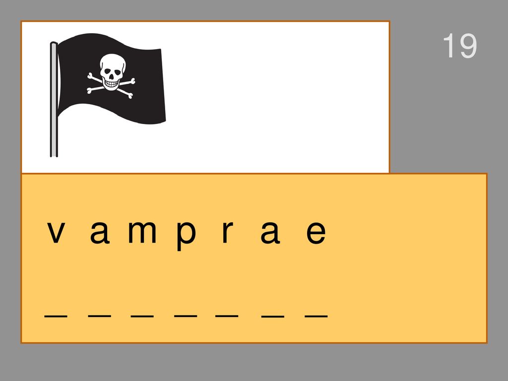19 v a m p r a e _ _ _ _ _ _ _