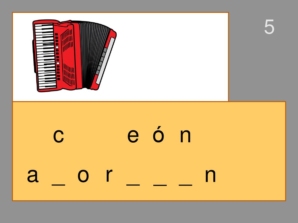 5 c e ó n a _ o r _ _ _ n