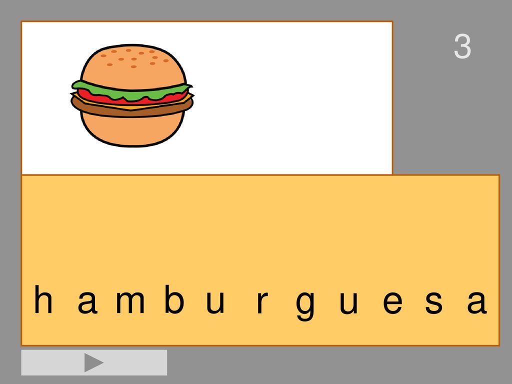 3 h a m b u r g u e s a