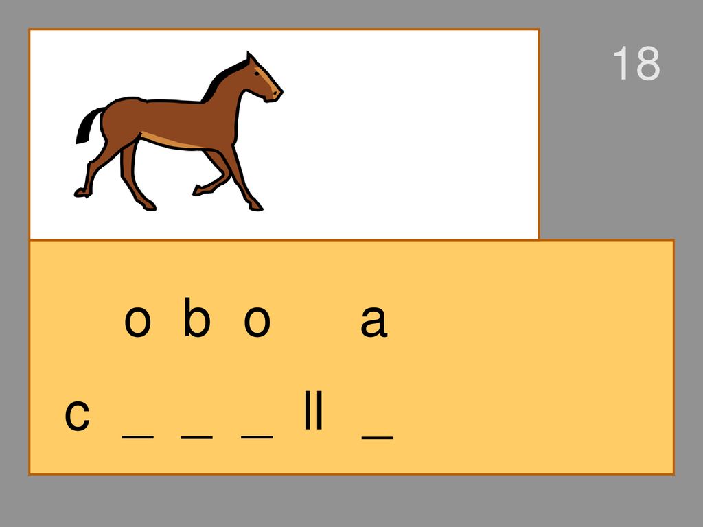 18 o b o a c _ _ _ ll _