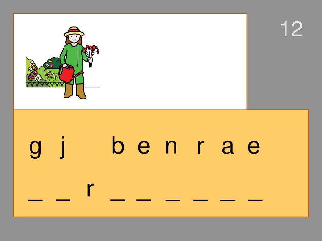 12 g j b e n r a e _ _ r _ _ _ _ _ _