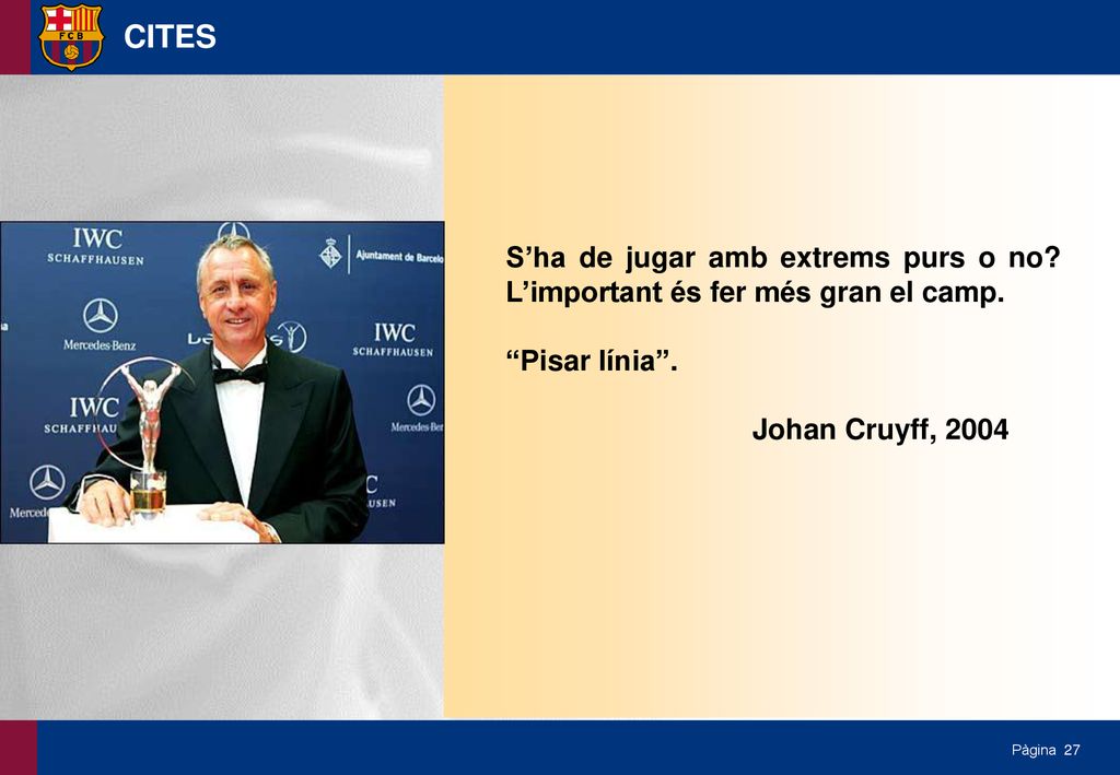 CITES S’ha de jugar amb extrems purs o no. L’important és fer més gran el camp.