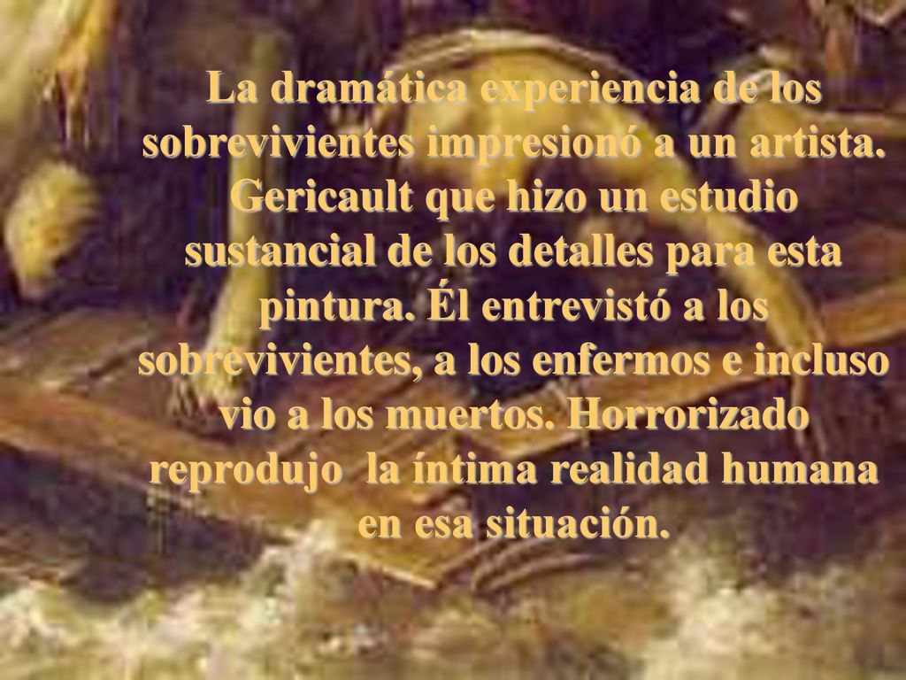 La dramática experiencia de los sobrevivientes impresionó a un artista