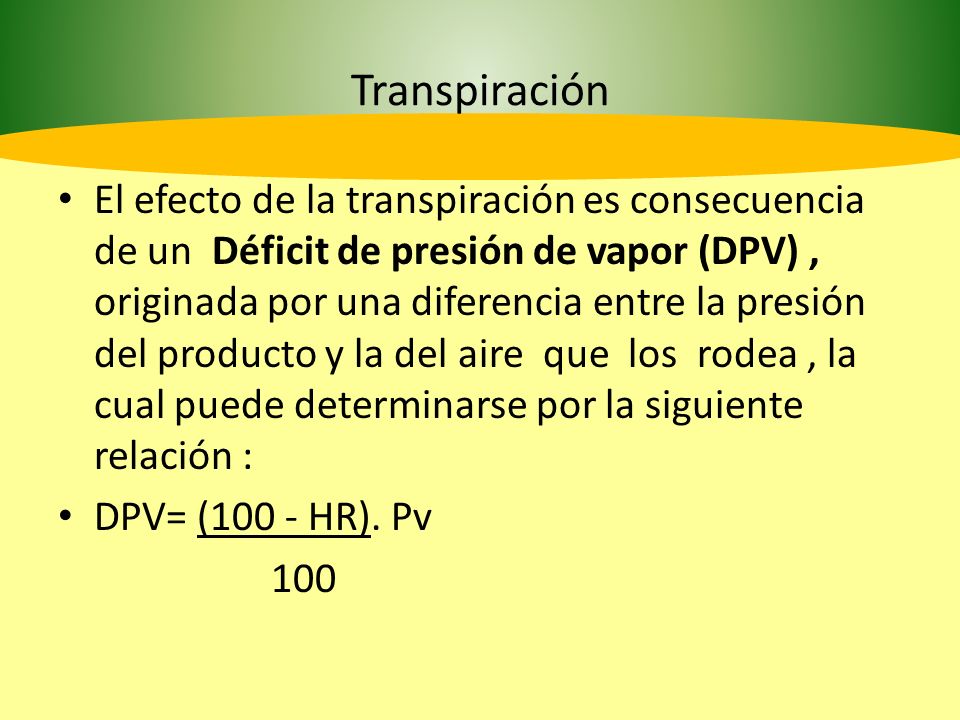 Transpiración