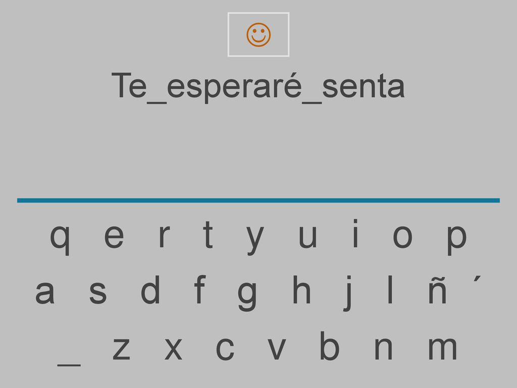 q e r t y u i o p a s d f g h j l ñ ´ _ z x c v b n m