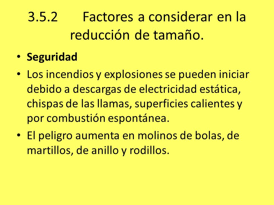 3.5.2 Factores a considerar en la reducción de tamaño.