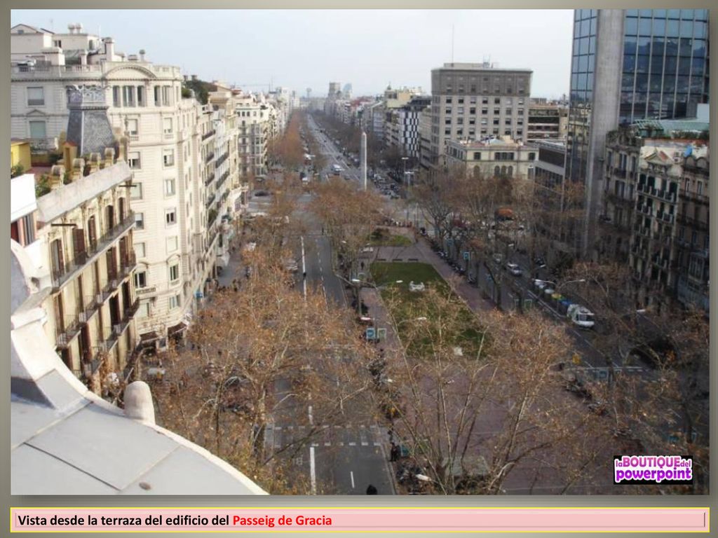 Vista desde la terraza del edificio del Passeig de Gracia