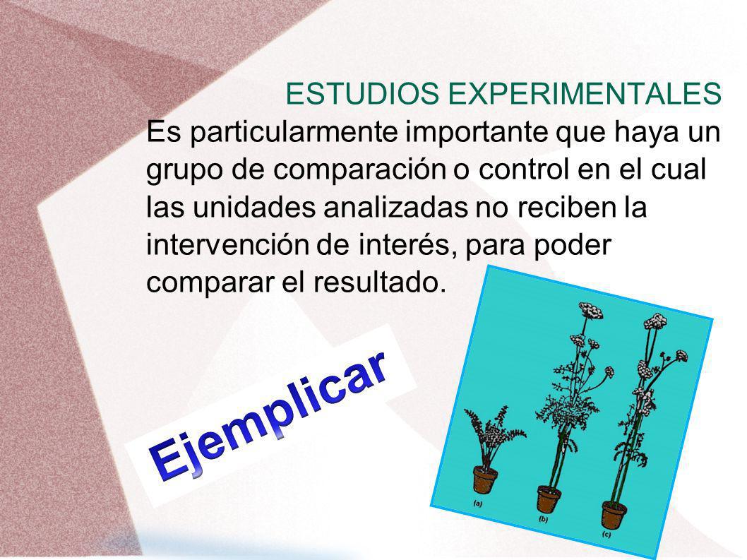 Ejemplicar ESTUDIOS EXPERIMENTALES